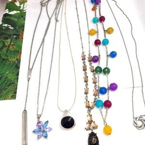 Vintage Costume jewelry bundle necklace a lot.